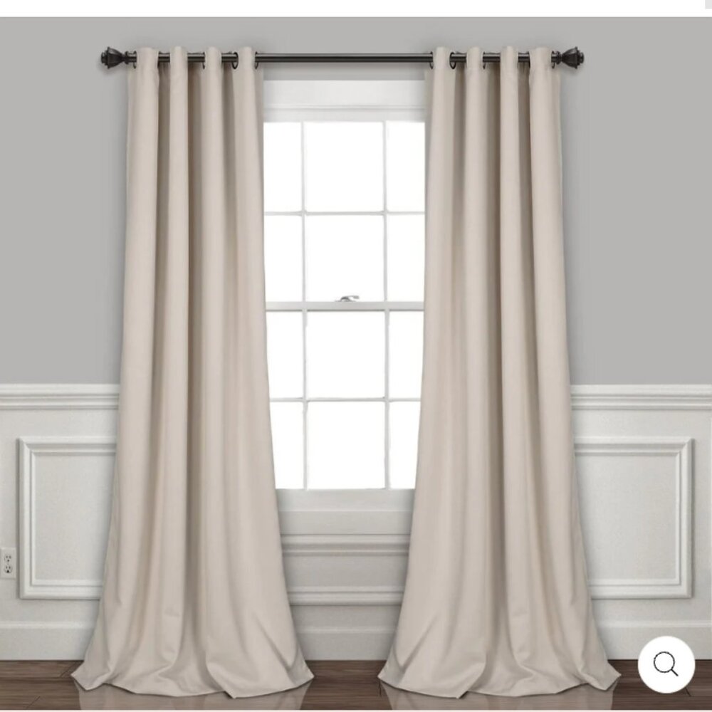Lush Decor Wheat Grommet Blackout Curtains 52 × 108 NWT
